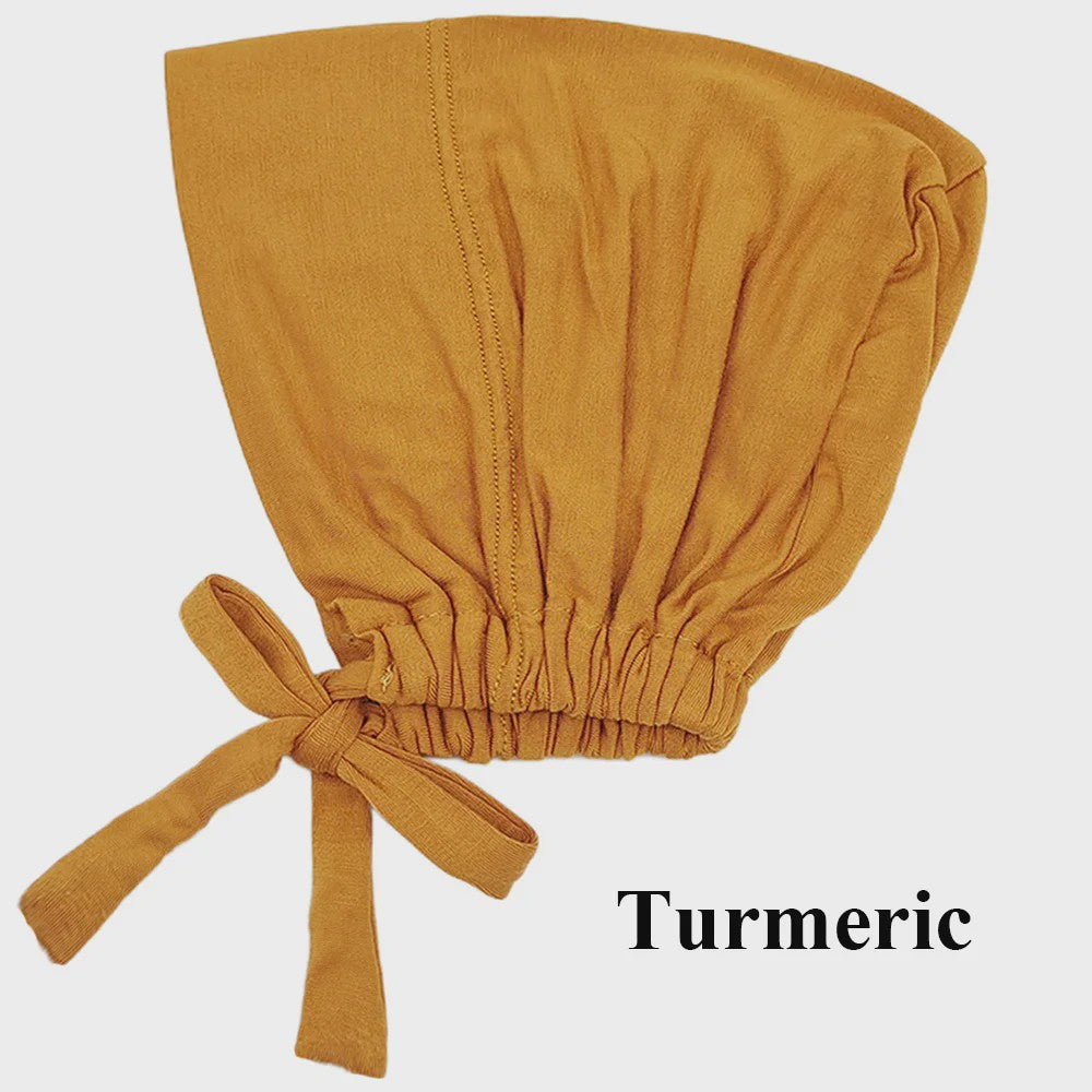 Zachte Modal Binnen Hijab Cap met Strik - Islamitische Turban Hoofddoek