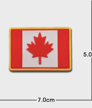 3D PVC Vlag Patches - Rubberen Militaire Emblemen met Klittenband