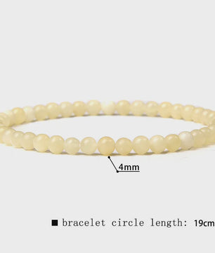Natuursteen Armband met Kwarts, Kattenoog, Jades & Aquamarijn Kralen - Stretch Bangle voor Dames & Heren
