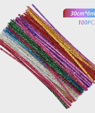 100 Stuks Chenille Stelen - Flexibele Knutseldraad voor Creatieve DIY Projecten