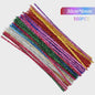 100 Stuks Chenille Stelen - Flexibele Knutseldraad voor Creatieve DIY Projecten