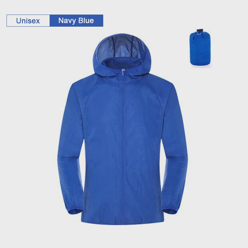 Unisex Waterdichte Outdoor Jas - Lichtgewicht Windjack met UV Bescherming