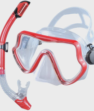 Professionele Duikbril en Snorkel Set voor Volwassenen - Panoramisch Zicht & Duurzaam Gehard Glas