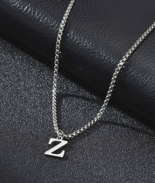 Vnox RVS Letter Ketting Heren - Kies Uw Initiaal - Waterdicht & Minimalistisch