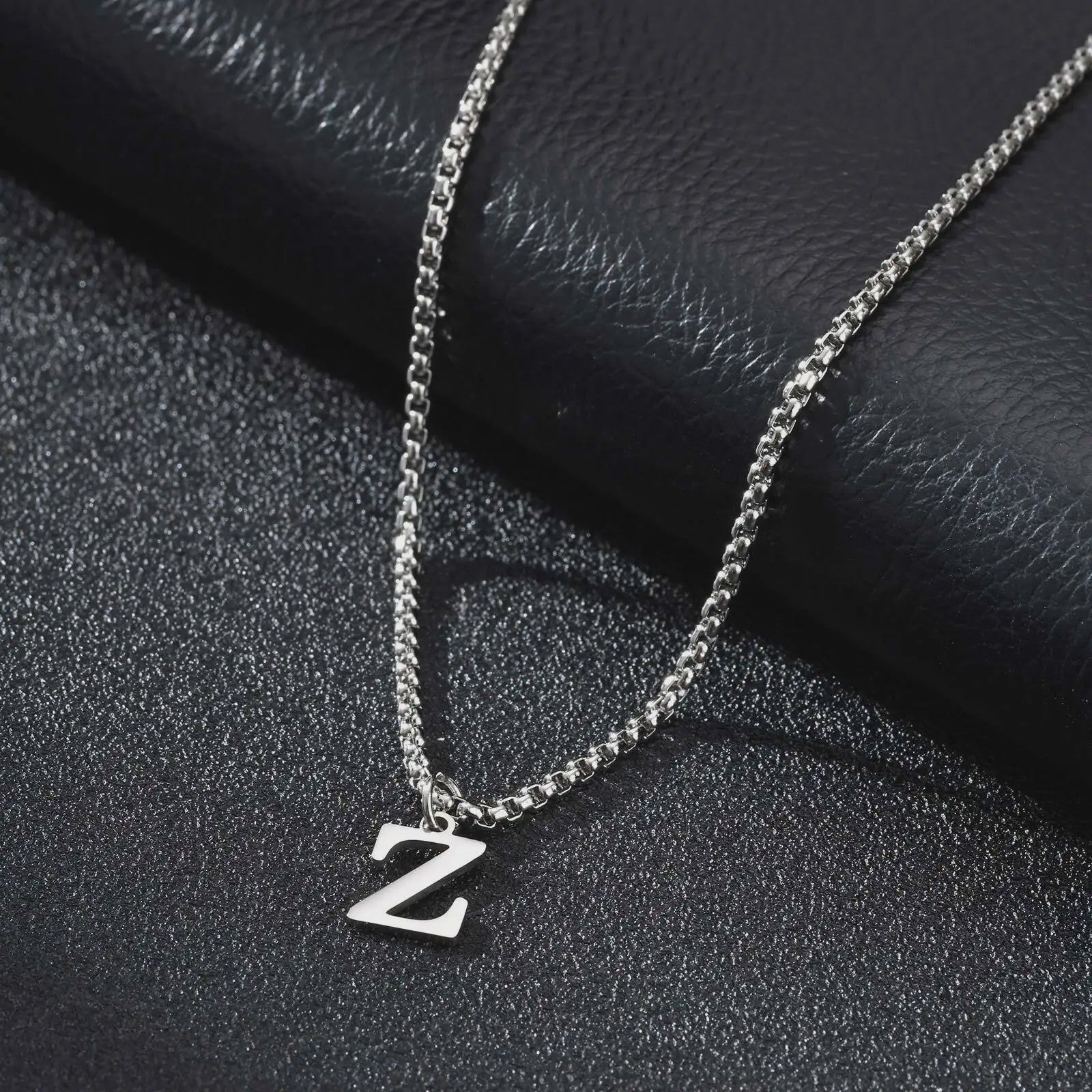 Vnox RVS Letter Ketting Heren - Kies Uw Initiaal - Waterdicht & Minimalistisch
