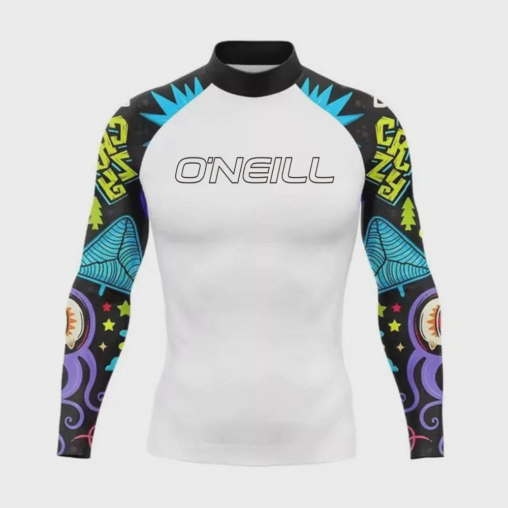 Heren Rashguard Lange Mouw - UV Bescherming Zomer T-shirt voor Surfen, Duiken & Strand