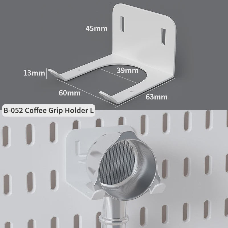 Modulaire Bureau Pegboard Organizer - Wandmontage, Staand & Clip-on