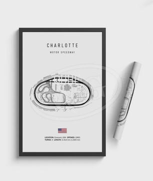Vintage F1 Circuit Poster: Zwart-Wit Formule 1 Kunst voor de Raceliefhebber