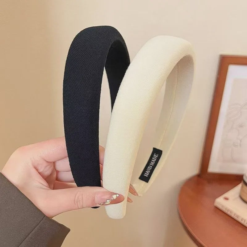 Modieuze Dames Hoofdband - Zachte Sponge Band voor Gezichtswas & Stijl