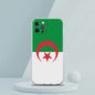 Transparante TPU Hoesje met Algerijnse Vlag - Schokbestendig voor iPhone (Diverse Modellen)