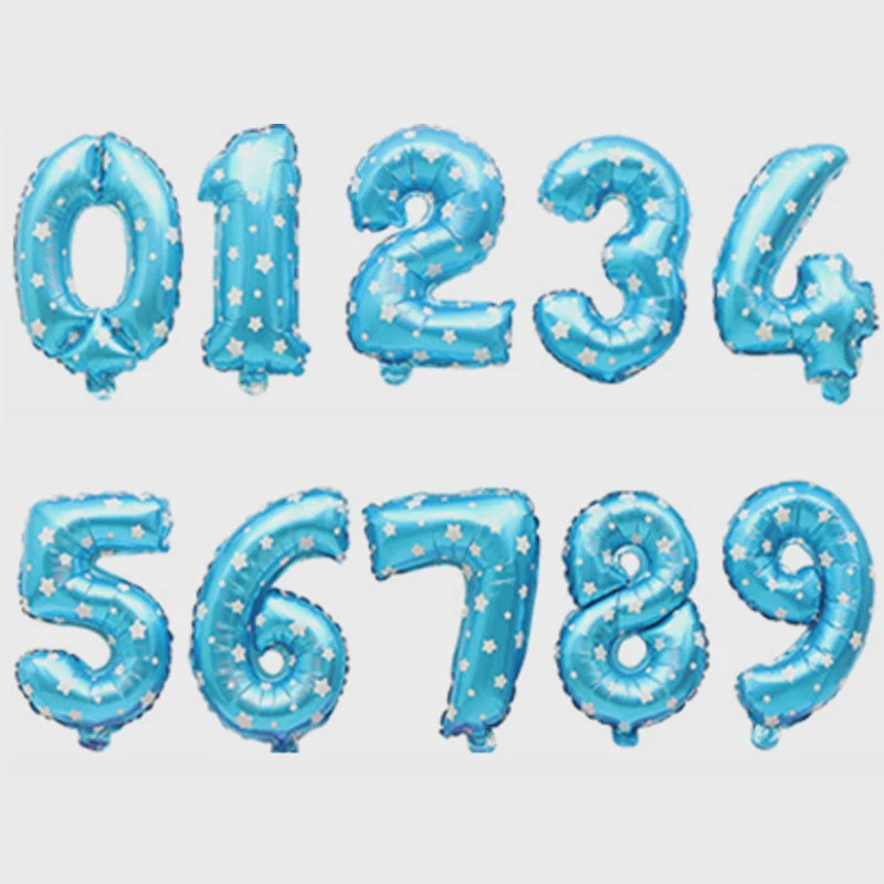 40 Inch Folie Cijfer Ballonnen - Goud, Zilver, Blauw, Zwart, Rood - Feestdecoratie