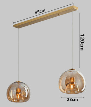 Moderne LED Hanglamp Glas - Design Plafondlamp voor Eetkamer & Woonkamer