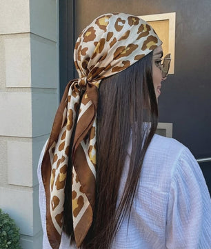 Luxe Zijden Vierkante Sjaal 90x90cm - Stijlvol Foulard voor Dames
