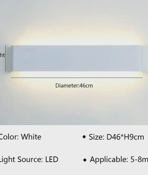 Moderne LED Wandlamp - Stijlvolle Verlichting voor Woonkamer, Slaapkamer & Hal