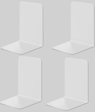 8x Stevige Doorzichtige Boekensteunen - Ideale Organizer voor Boeken, Films & CD's