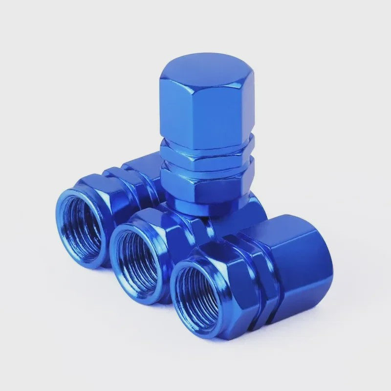 Set Aluminium Ventieldopjes - Universeel voor Auto, Motor, Fiets - Stof- en Waterdicht
