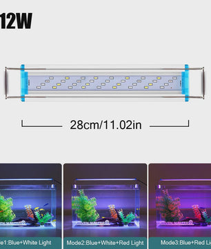 Super Bright LED Aquarium Lamp - Verstelbare Clip-on Verlichting voor Planten & Vissen (18-70cm)