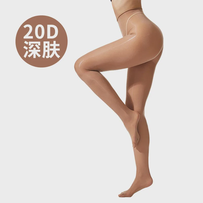 Glanzende 20D Pantyhose met Sparkle - Hoge Taille & Dans Tights