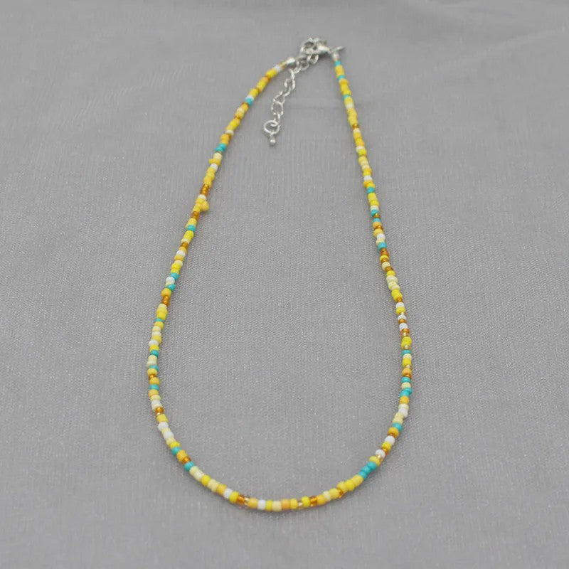 Kleurrijke Kralen Choker Ketting - Handgemaakt Bohemia Stijl