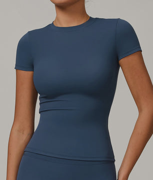 NCLAGEN Sport T-shirt Dames - Ademend & Stretchy Korte Mouw voor Yoga, Fitness & Hardlopen