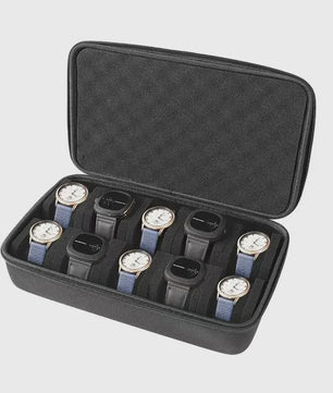 Luxe Horloge Reiskoffer - Harde Rol Organizer met Rode Voering voor 1, 2, 3, 5, 6 of 10 Horloges