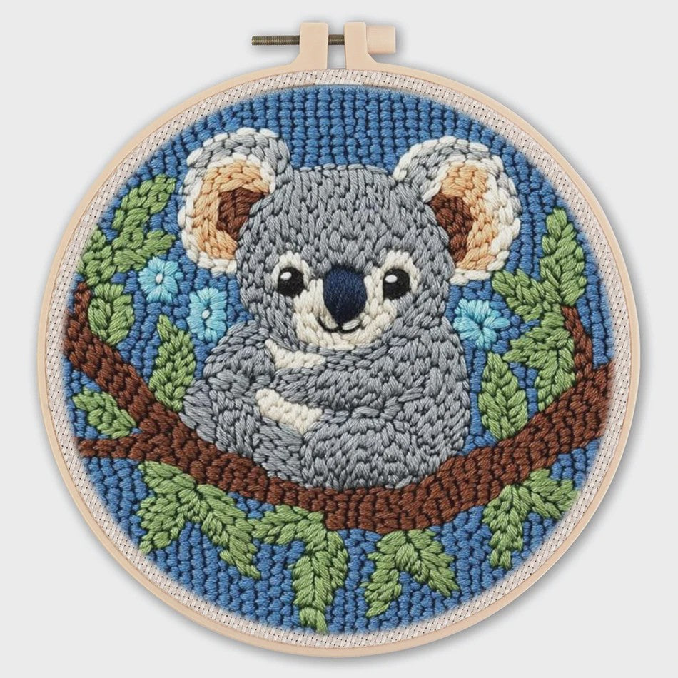 Punch Needle Borduurpakket - Dieren & Patronen - DIY Knutselset voor Beginners