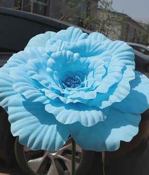 Grote Kunstbloem Pioenroos - 80cm Diameter - Decoratie voor Feesten, Evenementen & Bruiloften