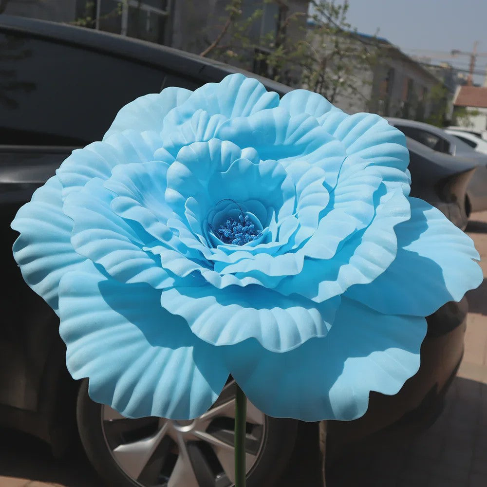 Grote Kunstbloem Pioenroos - 80cm Diameter - Decoratie voor Feesten, Evenementen & Bruiloften