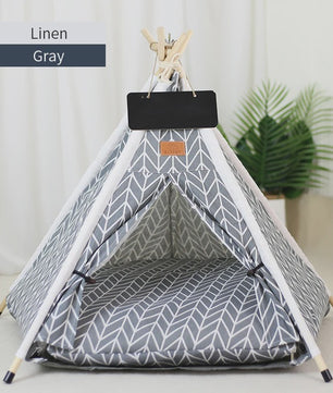 Stijlvolle Huisdierten Teepee Tent - Comfortabel & Wasbaar Bed voor Katten en Kleine/Middelgrote Honden