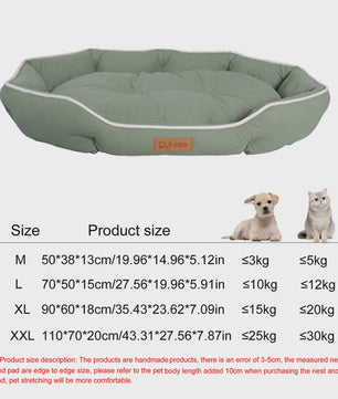 Luxe Vierkante Hondenkussen - Waterdicht & Bite-Resistant - Comfortabel voor Grote Honden en Katten