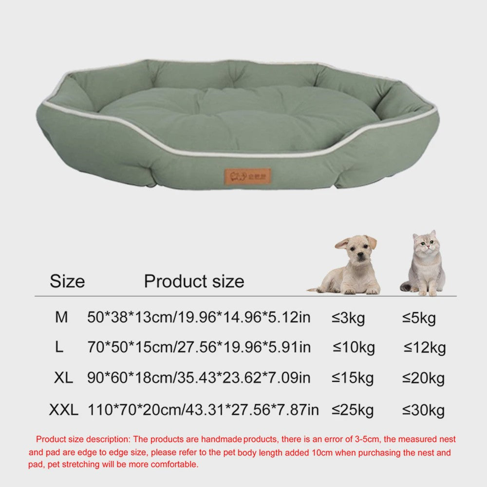 Luxe Vierkante Hondenkussen - Waterdicht & Bite-Resistant - Comfortabel voor Grote Honden en Katten