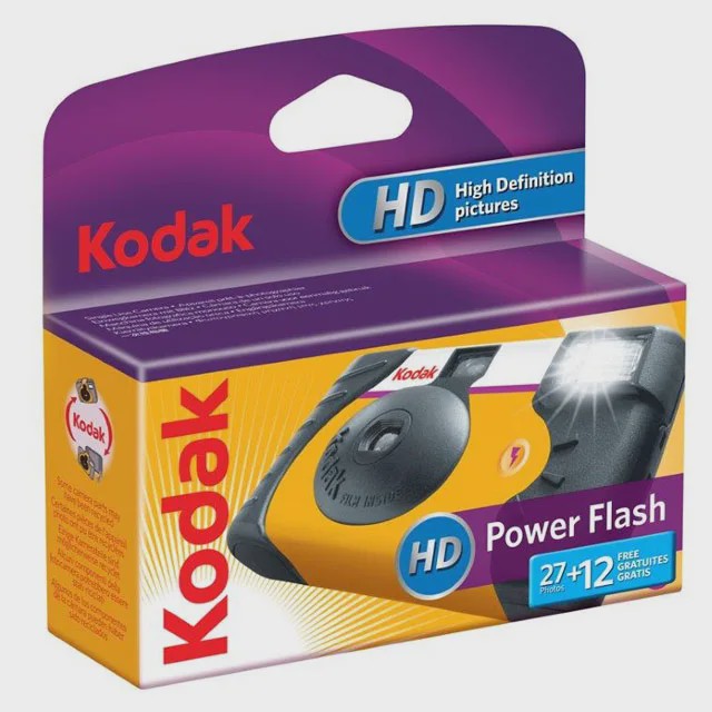 Kodak HD Power Flash Wegwerpcamera - 27+12 Foto's met Ingebouwde Flitser