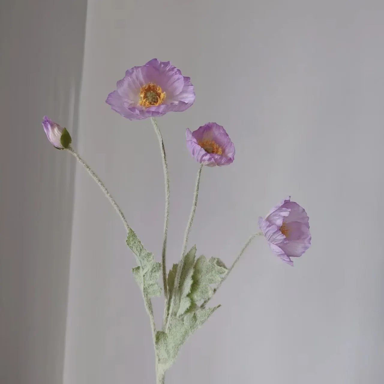 Zijden Papavers Kunstbloemen - Lange Stelen voor Decoratie