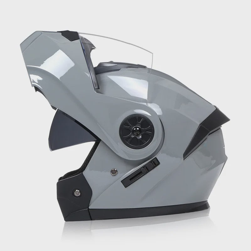 BLD Modulaire Flip-Up Motorhelm met Dubbele Lens - Veiligheid & Comfort voor Motocross