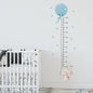 Vrolijke Groeimeter Muursticker met Safari Dieren - Perfect voor de Kinderkamer