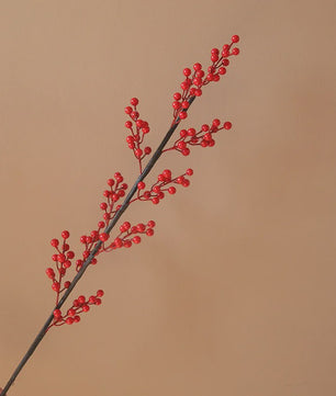 Decoratieve Takken met Rode Bessen en Gouden Bladeren - Chinees Nieuwjaar & Lente Decoratie