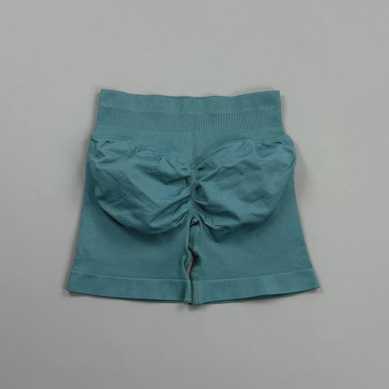 HISTELLO Seamless Biker Shorts Dames - Low Waist Scrunch Butt voor Fitness & Yoga