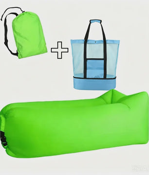 Opblaasbare Lounger & Luchtbank - Snel Opblaasbaar, Comfortabel voor Buiten & Thuis