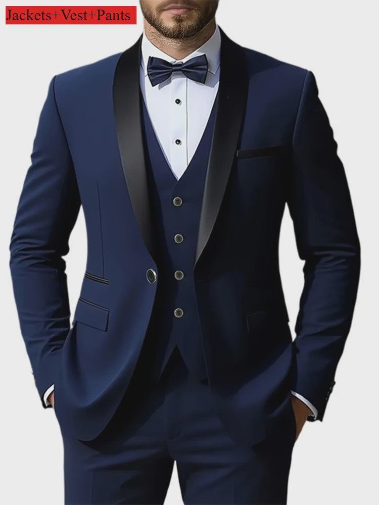 Herenset: Stijlvol Slim Fit Kostuum voor Formele Gelegenheden & Bruiloft