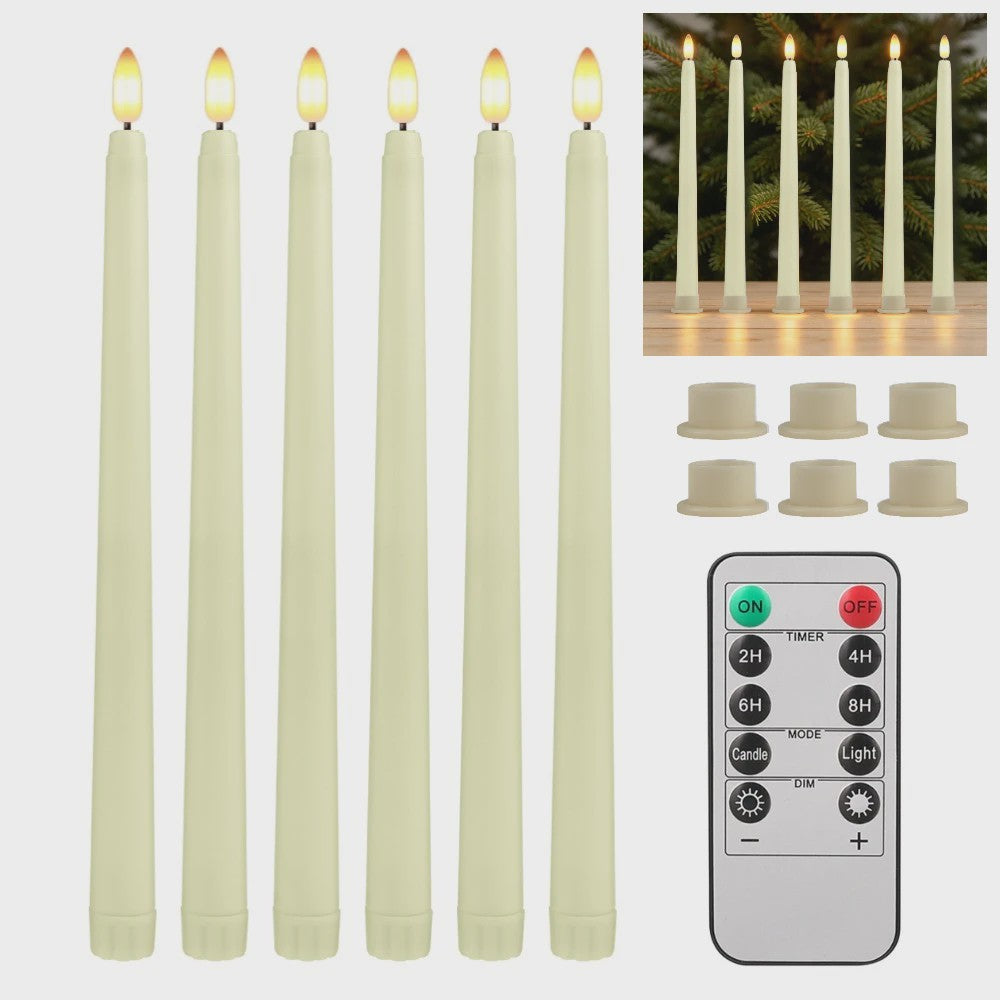 LED Flamlamp Kaarsen (6/18/24 stuks) met Afstandsbediening - Veilige Sfeerverlichting