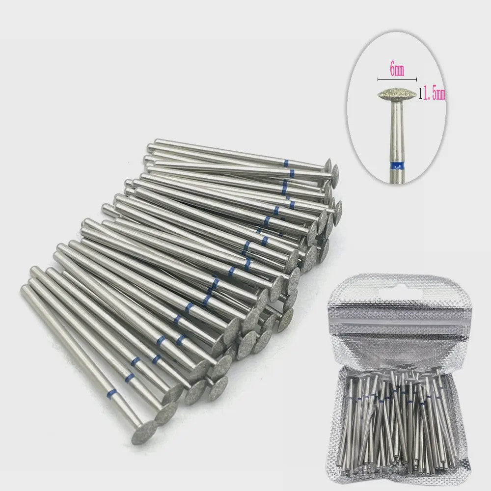 50 Stuks Diamant Freesjes Set - 2.35mm Schacht voor Nagel- en Tandheelkundig Gebruik