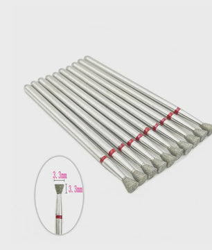 10x Diamant Freesbits Set - 2.35mm Schacht voor Tandheelkunde & Nagelstyling