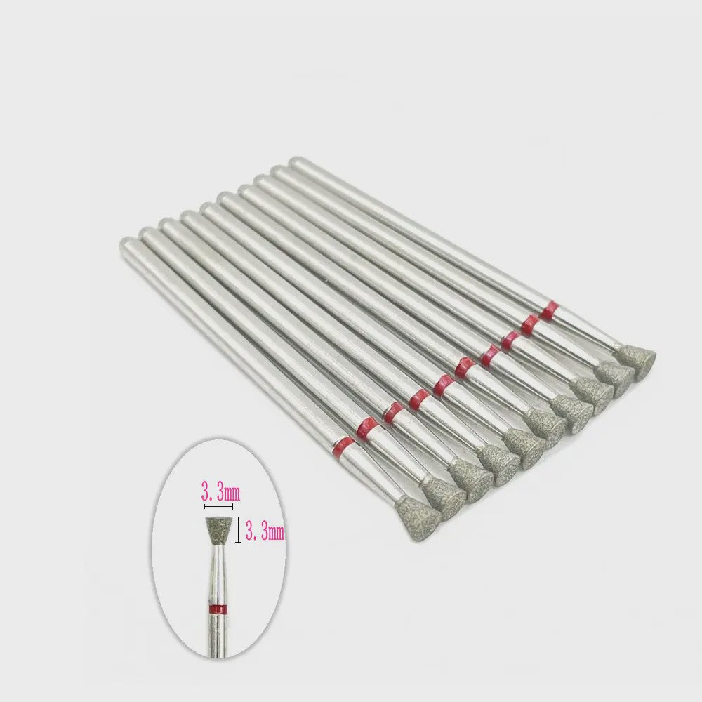 10x Diamant Freesbits Set - 2.35mm Schacht voor Tandheelkunde & Nagelstyling
