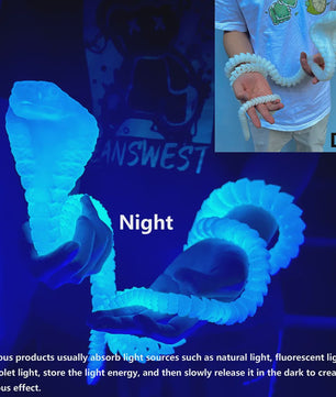 Flexibele 3D Geprinte Cobra Statue - Kleurrijk & Buigzaam - 90cm & 130cm - Uniek Cadeau