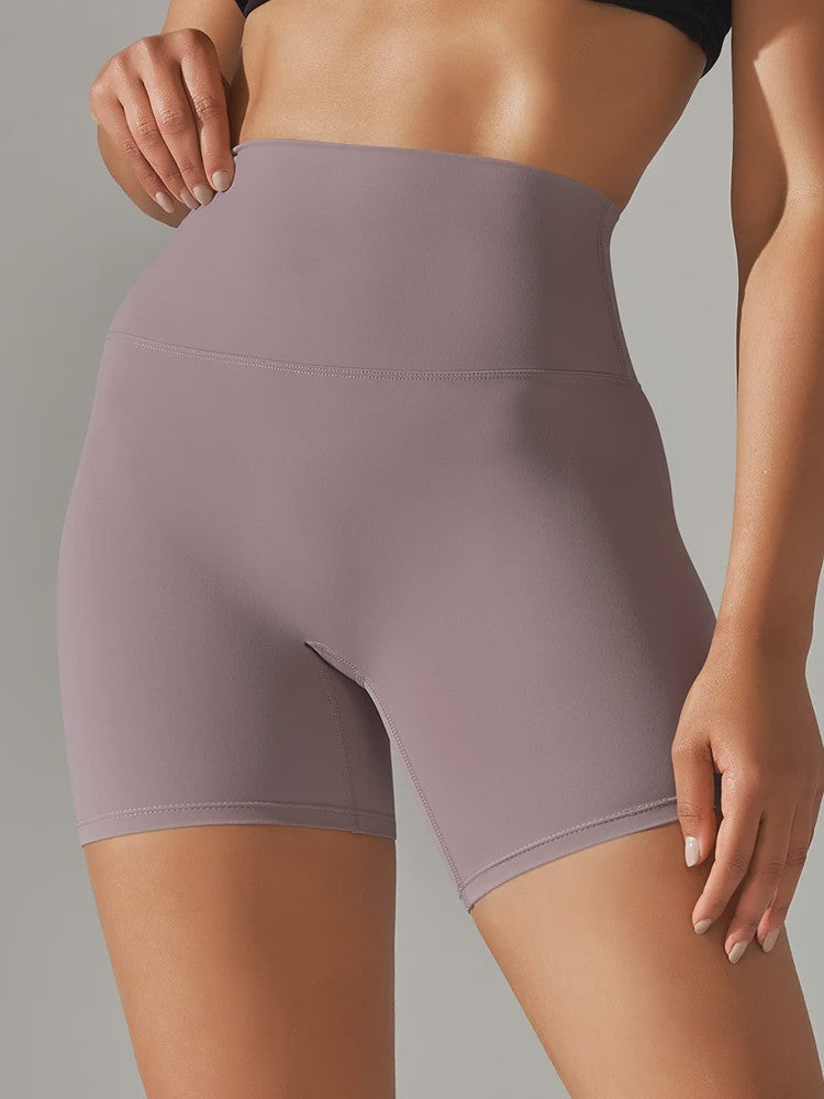 Dames Sportshorts Hoge Taille Squat Proof - Sneldrogend voor Yoga, Fitness & Fietsen
