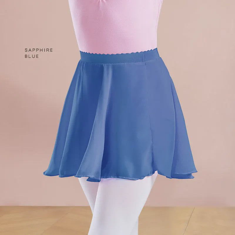 18 Colours Ballet Skirt Girls Toddler Kids Dance Chiffon Skirt Elastic Waist Short Dance Skirt for Girls Tutu Skirt for Ballet