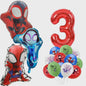 Superheld Folieballonnen Set: Spiderman, Batman, Iron Man & Captain America - Feestdecoratie