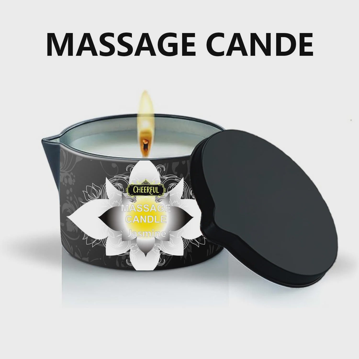 Luxe Massage Olie Kaars - Aromatherapie voor Ontspanning & Huidverzorging