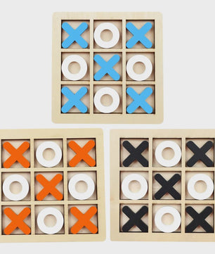 Houten Montessori Boter-kaas-en-eieren Spel: Interactieve Puzzel voor Kinderen - Educatief en Hersentrainend Speelgoed