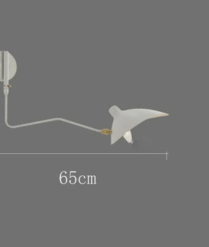 Industriële Zwarte Aluminium Wandlamp met Lange Arm - Verstelbaar LED Licht